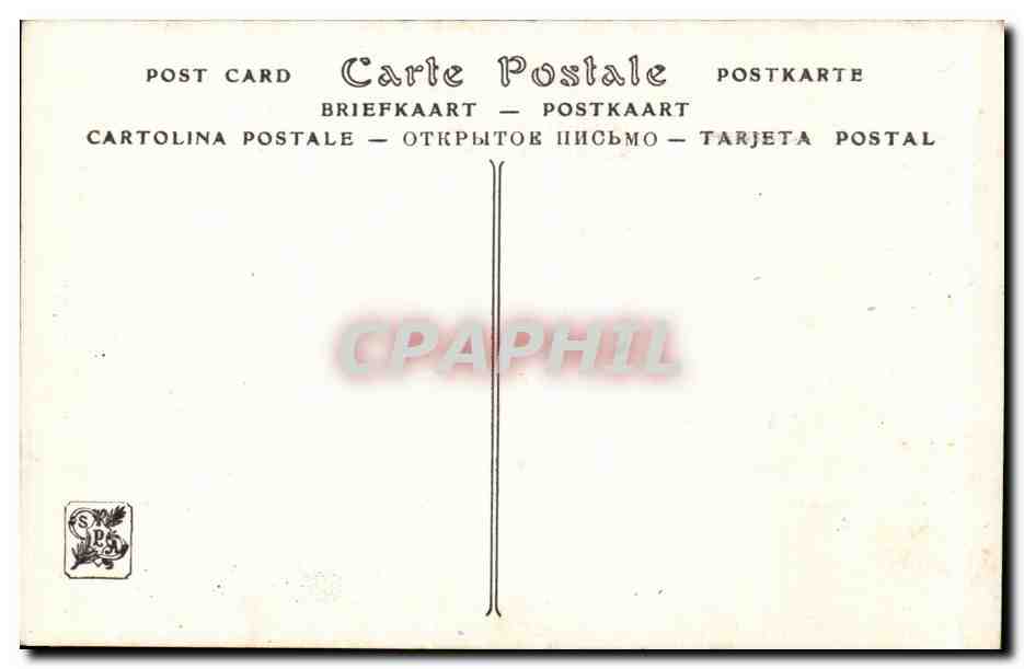 CPA Fantaisie Salon 1914 Rousseau La genisse a l'attache Vache — Verso