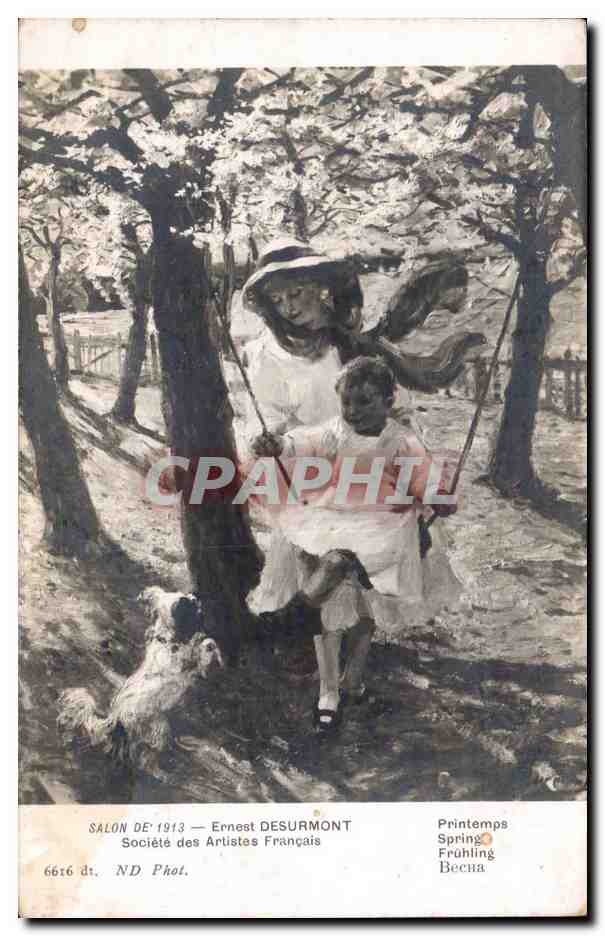 CPA Fantaisie Salon 1913 Desurmont Printemps