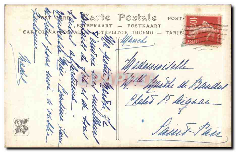 CPA Fantaisie Salon 1913 Desurmont Printemps — Verso