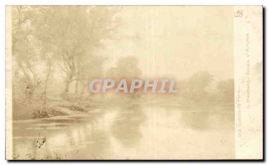CPA Fantaisie Salons de Paris Maroniez Soleil d'automne