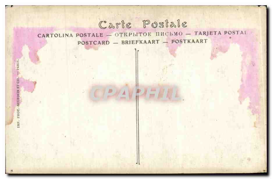 CPA Fantaisie Salons de Paris Fougerousse l'orage — Verso