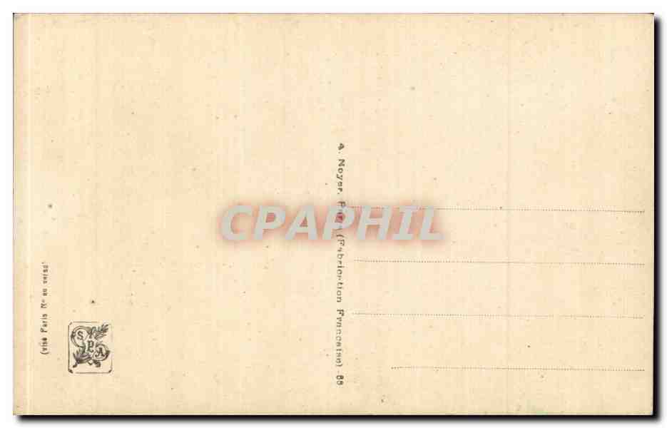 CPA Fantaisie Salon de la guerre Paul de Flument Francais contre Bulgare Bulgarie Bulgaria Militaria — Verso