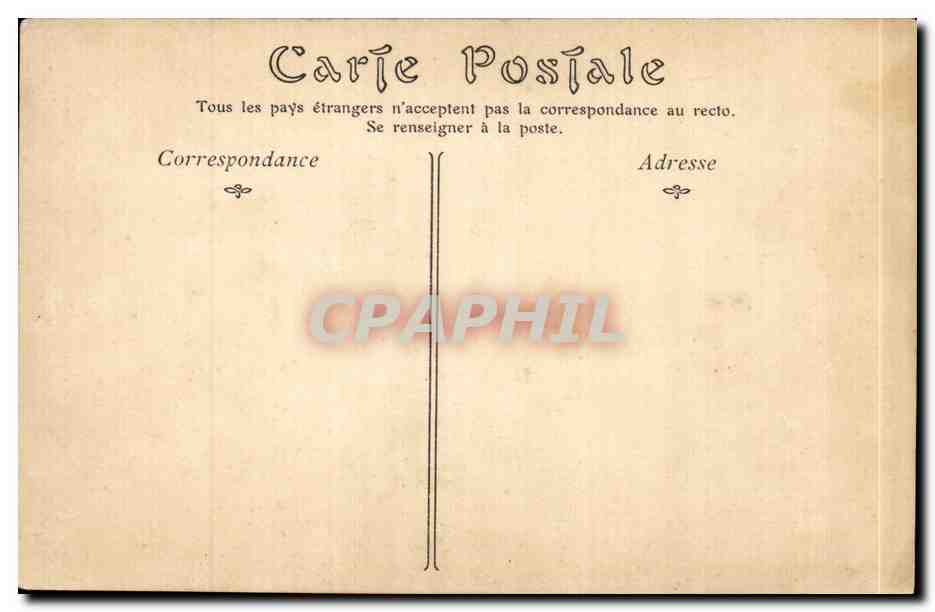 CPA Fantaisie Salon de 1906 L'enfant adoptif par Henri Bonnefoy Mouton Sheep Chevre Goat — Verso