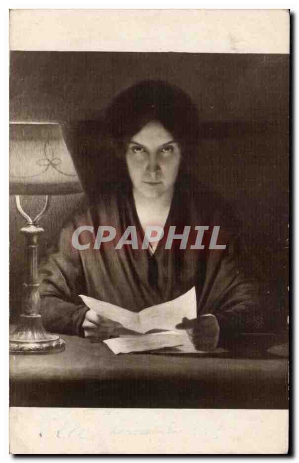 CPA Fantaisie Salon 1918 Paul Alizard La derniere lettre