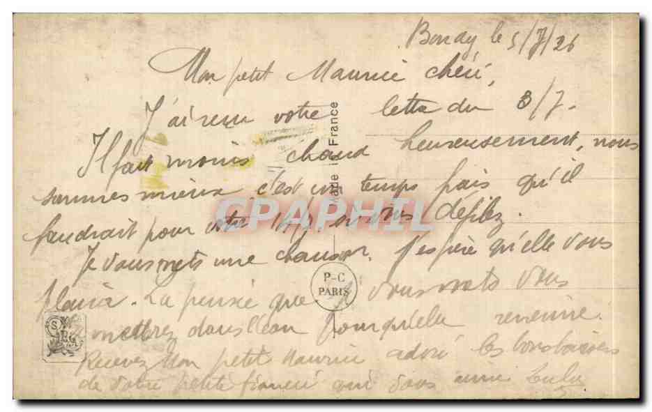 CPA Fantaisie Femme Salon de paris Nelson Gray Mere et enfant — Verso