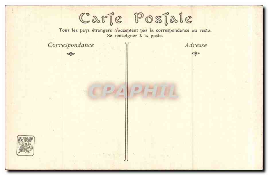 CPA Fantaisie Salon 1905 l'ecoliere par Pascau — Verso
