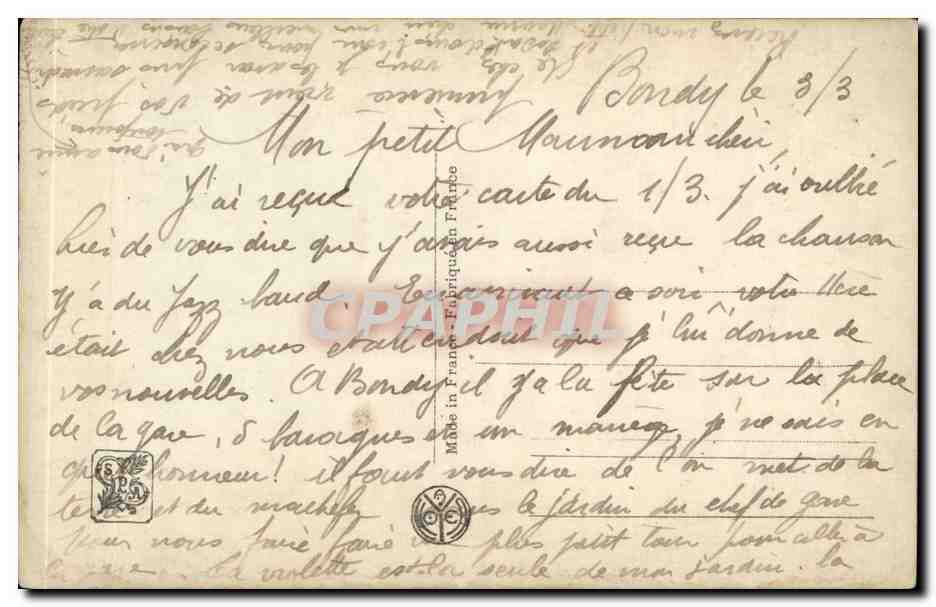 CPA Fantaisie Salon de Paris Margoteau Premier aveu — Rückseite