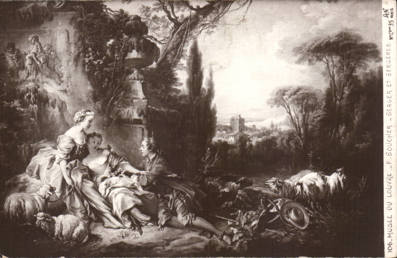 Bergères et Berger — F. Boucher — Musée du Louvre — N° 106