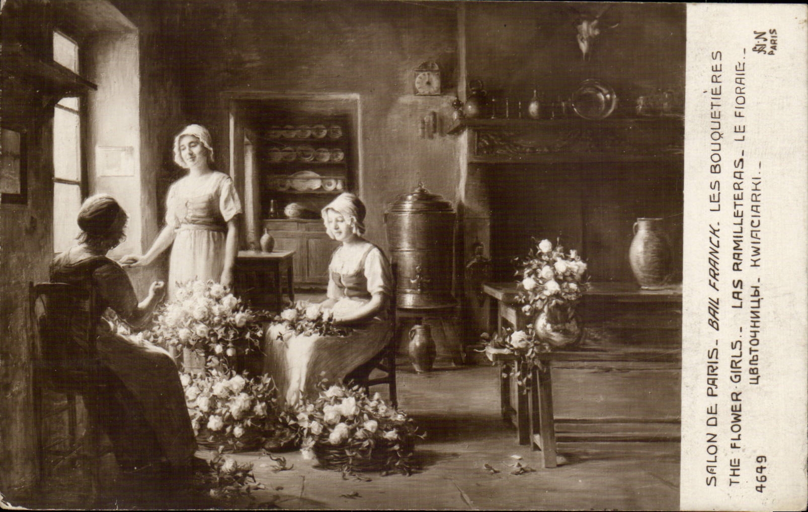Salon de Paris - Les Bouquetières - The Flower Girls - Salon de Paris - Les Ramilleteras - Le Floreia - Цветочницы - Kwiatniczki - 4649