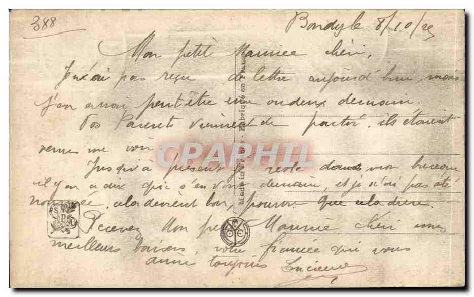 CPA Fantaisie Paris Salon Amaas Paturage Mouton sheep — Verso