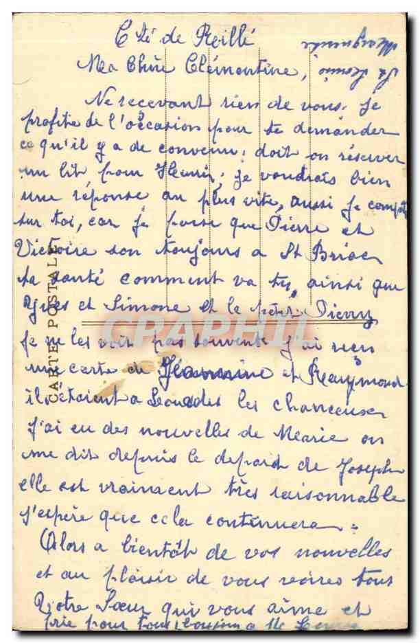 CPA Fantaisie De Chasteuneuf Neige Salon 1931 Chantereau — Verso
