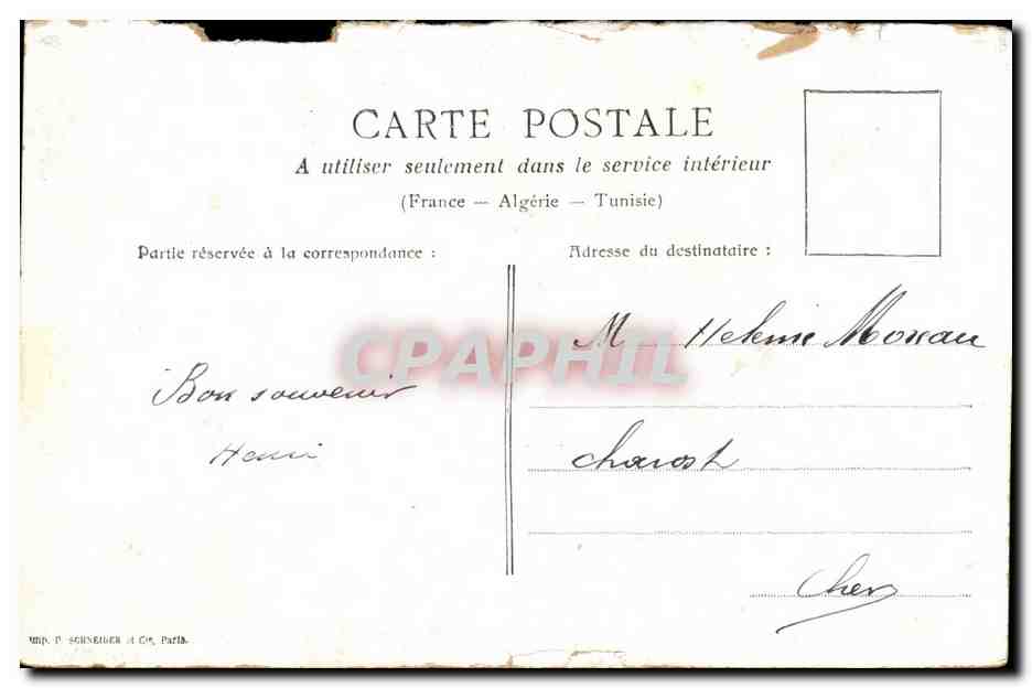 Bergères Lorraines — par L. Barillot — éditeur Louvres — Verso