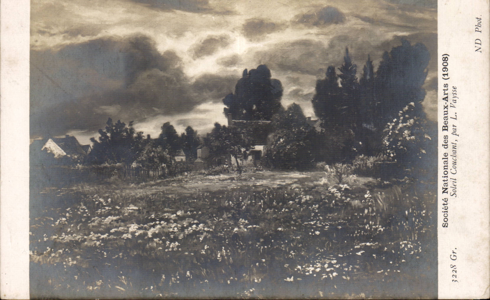 Paysage champêtre — sous un ciel nuageux — Société Nationale des Beaux-Arts (1908), par L. Payssé