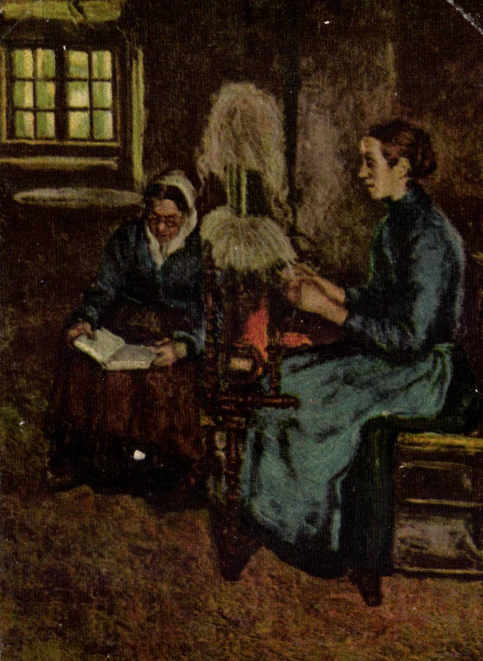 Deux femmes dans une pièce — scène de vie — Richard Hartmann, série 758