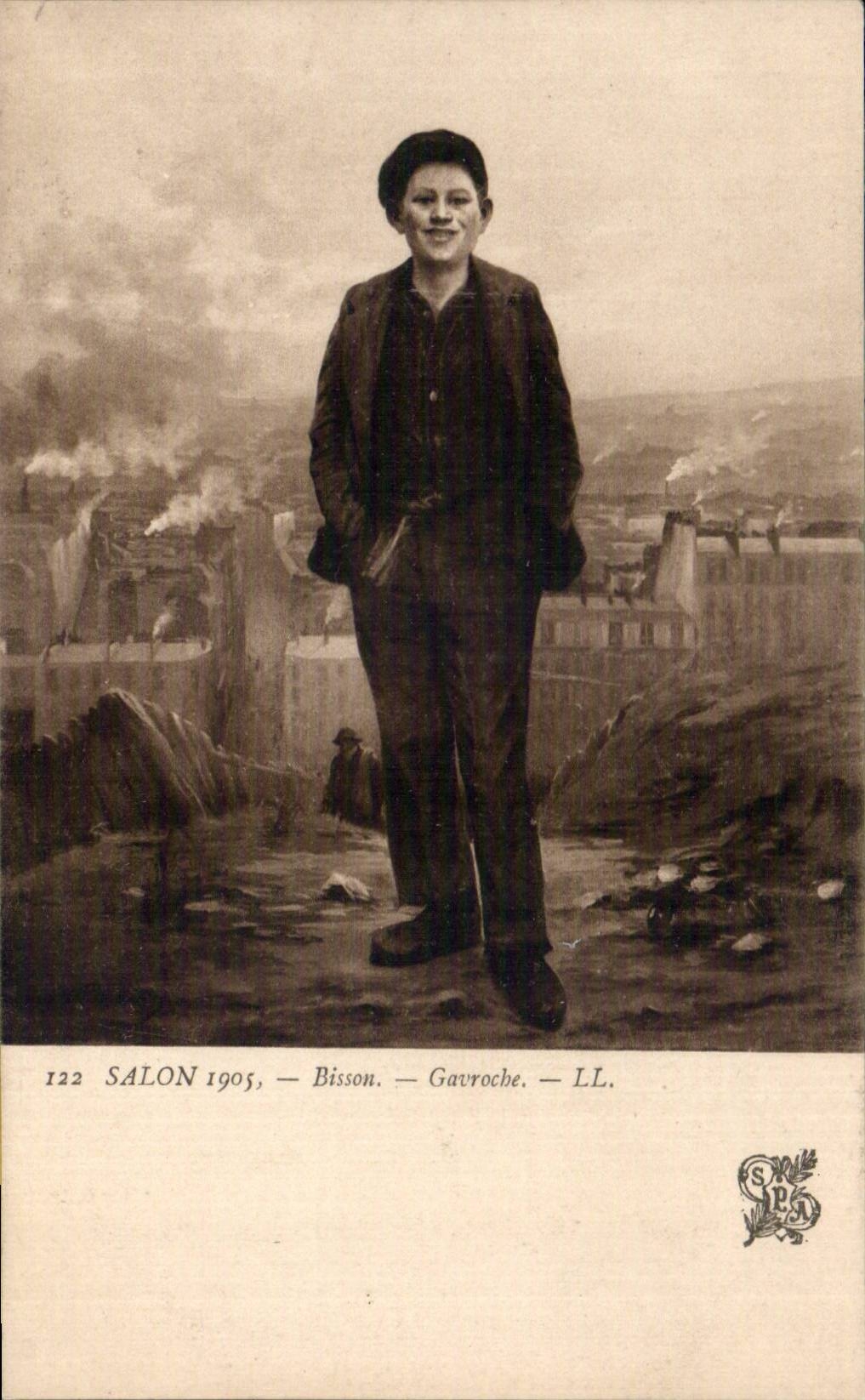 CPA Fantaisie Salon de 1905 Bisson Gavroche 