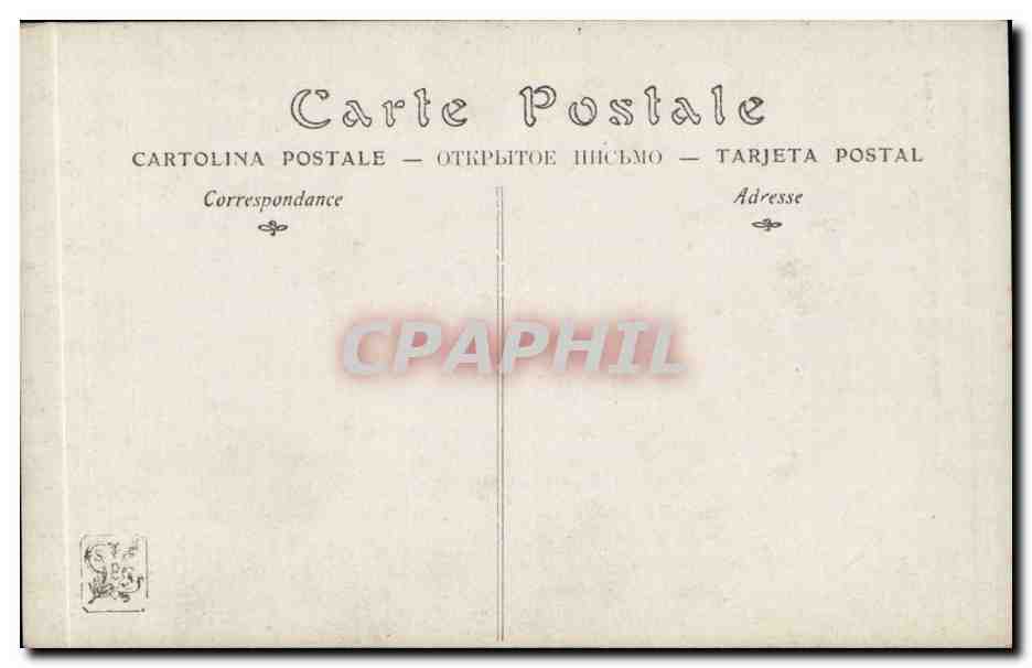 CPA Fantaisie Salon de l'ecole francaise 1909 le myope par Paul Schaan  — Verso