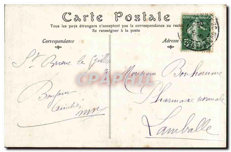CPA Fantaisie Salon de 1907 A l'oree du jour Georges Maroniez — Verso