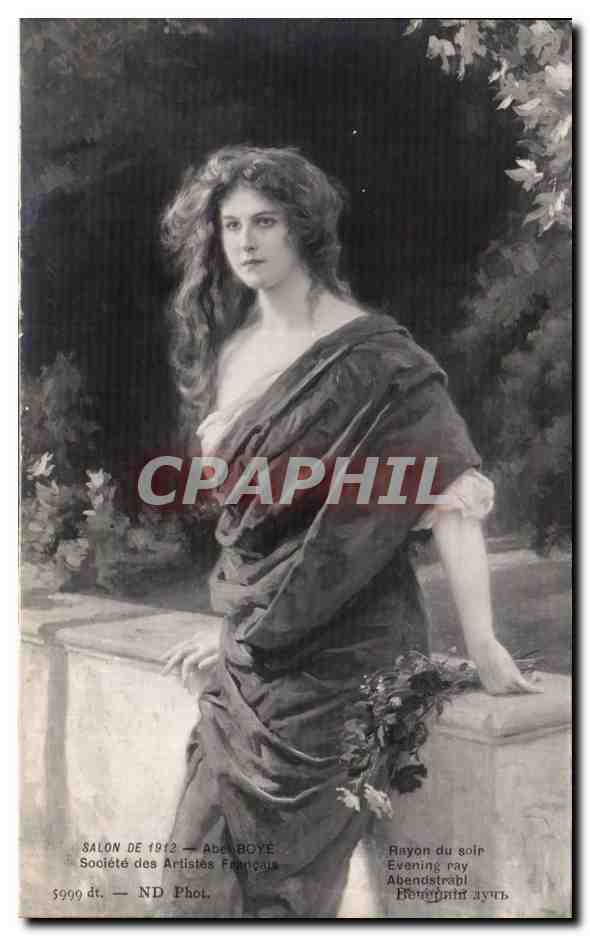 CPA Fantaisie Femme Salon de 1912 Abel Boye Rayon du soir