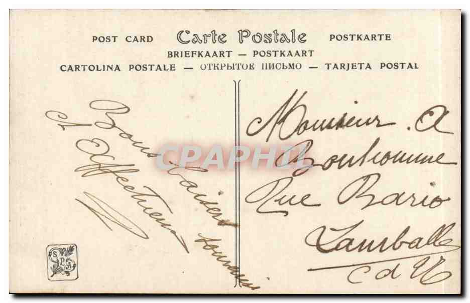 CPA Fantaisie Femme Salon de 1912 Abel Boye Rayon du soir — Verso