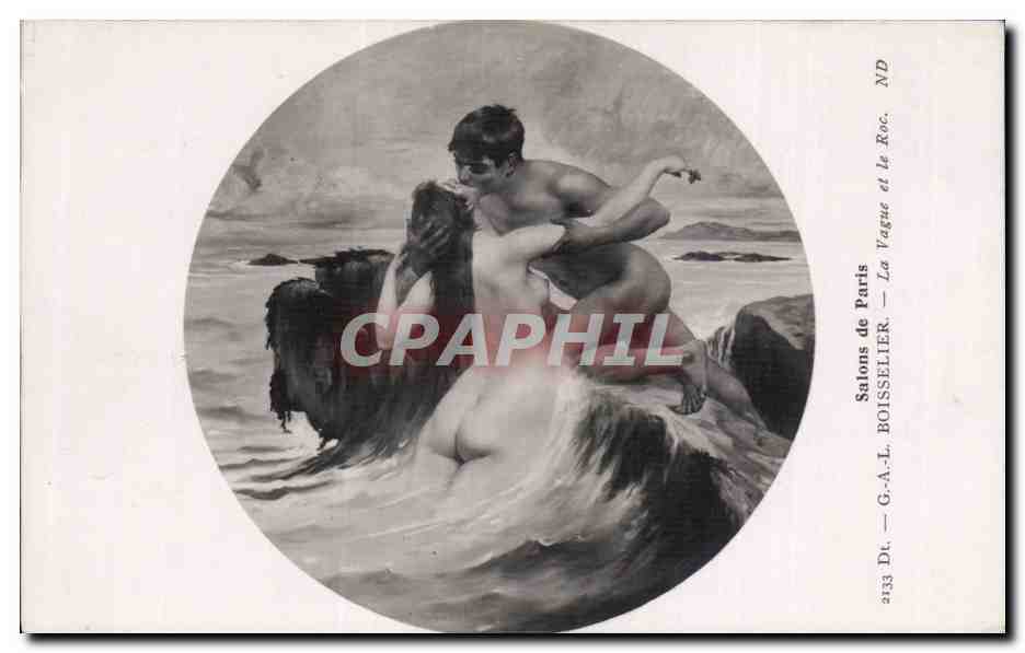 La Vague et le Roc — Salons de Paris — G.-A.-L. Boisselier, n° 4133