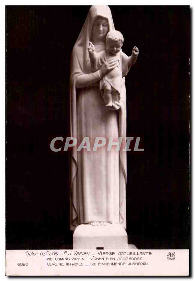 Statue de la Vierge Accueillante — Salon de Paris — E.J. Vezien — n° 6020