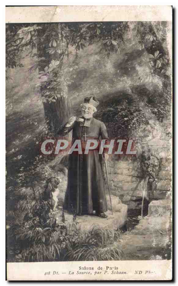 CPA Fantaisie Salons de Paris La source par Schaan