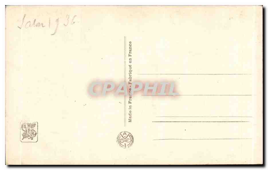 CPA Fantaisie Salon de Paris Thevenot La chorale de l'eglise de Vaucotte en 1887 — Verso