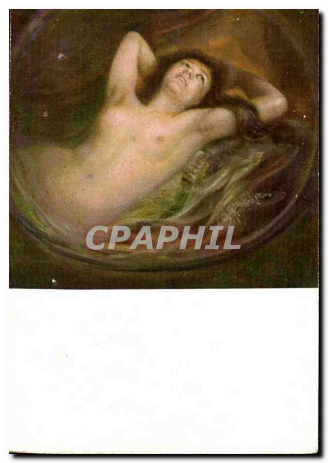 Femme nue dans un bain — reproduction d'art — éditeur non identifié, n° de série 1097