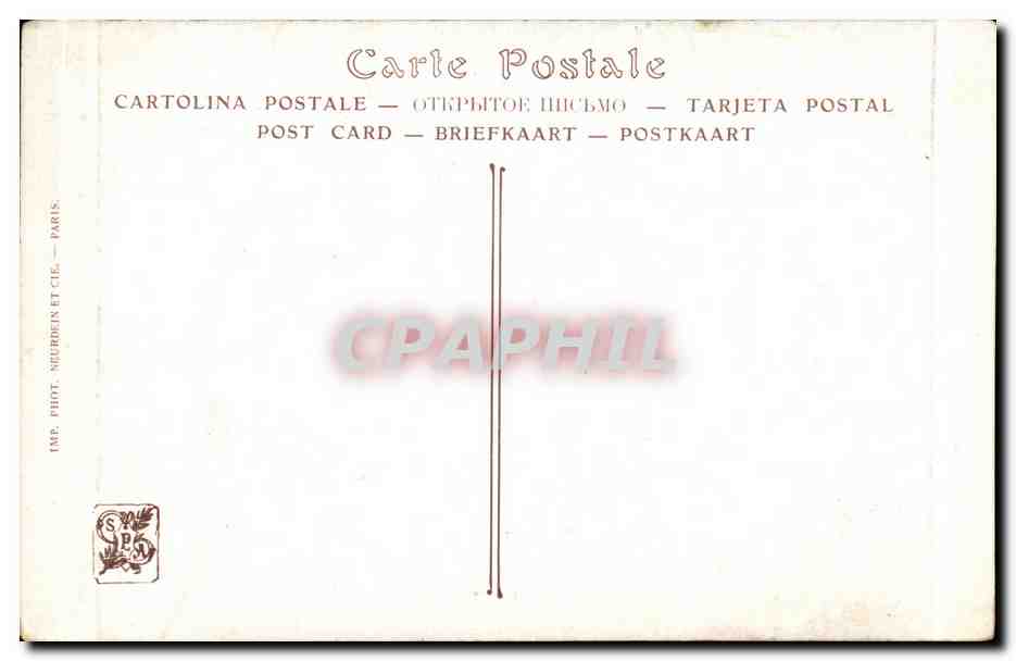 CPA Fantaisie La fin d'un reve Ridel  — Rückseite