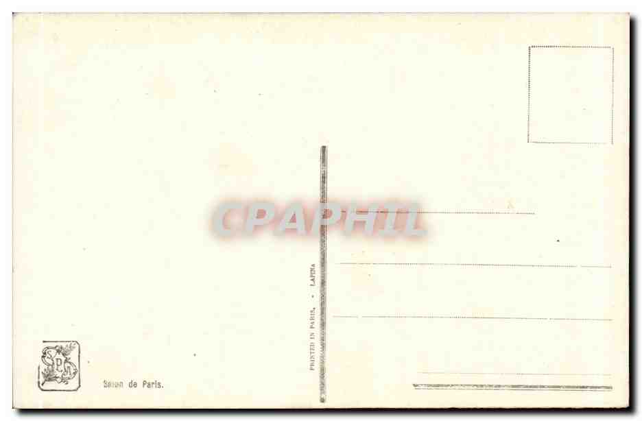 CPA Fantaisie Salon de Paris Enjolras Pour son retour Femme — Verso