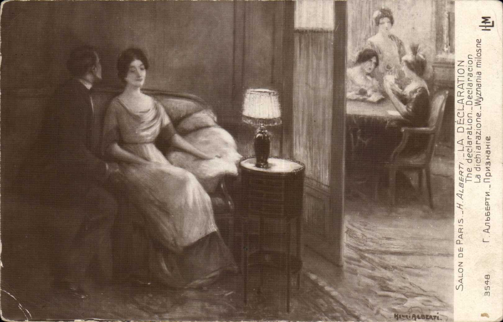 La Déclaration — Henri Alberti — Salon de Paris — n° 3548