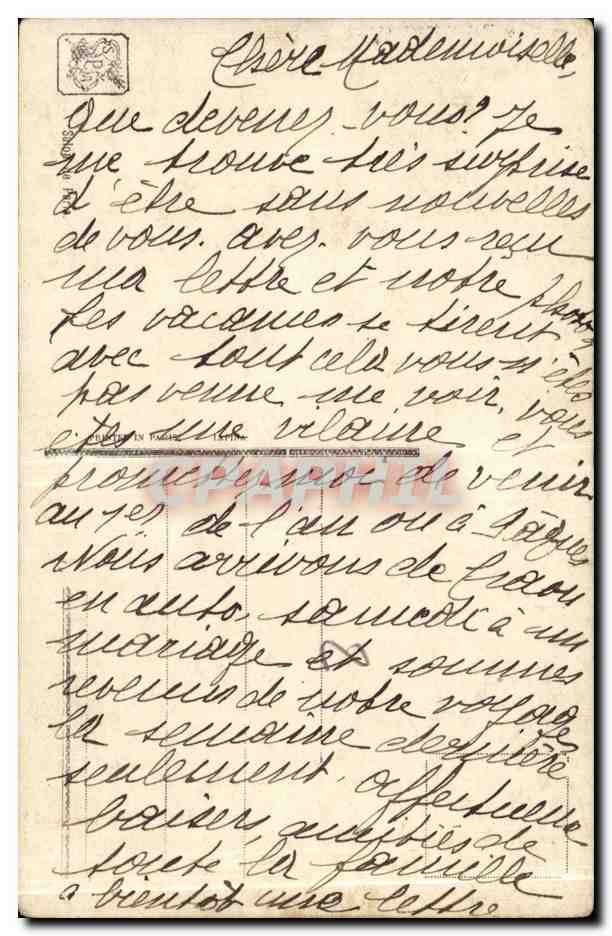La Déclaration — Henri Alberti — Salon de Paris — n° 3548 — Verso