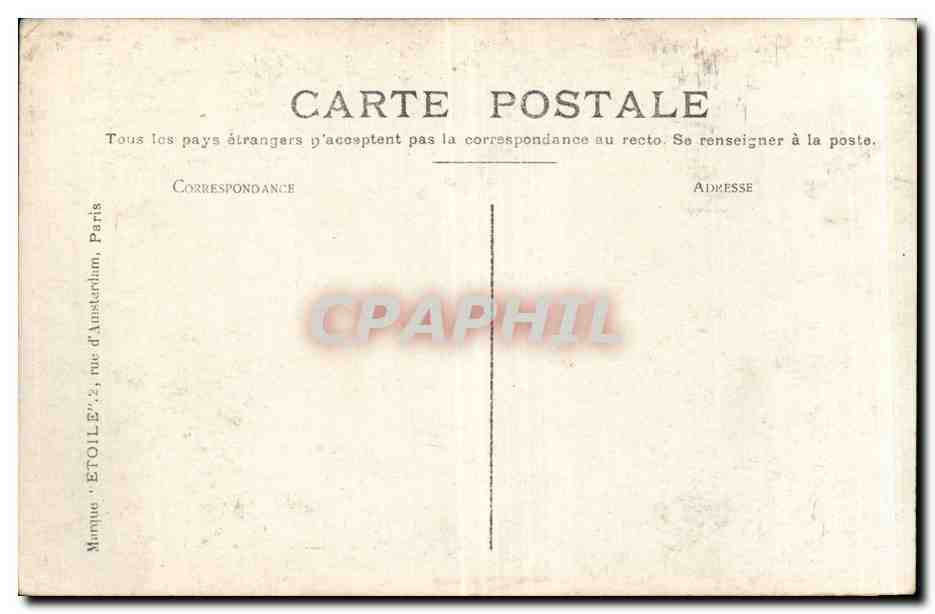 CPA Fantaisie Salon 1909 Luce Biot Anxiete — Verso