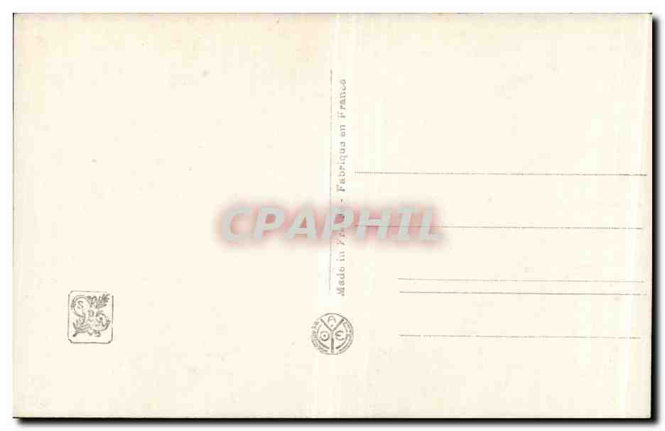 CPA Fantaisie Salon de paris Serendat de Belzim Offrande — Verso