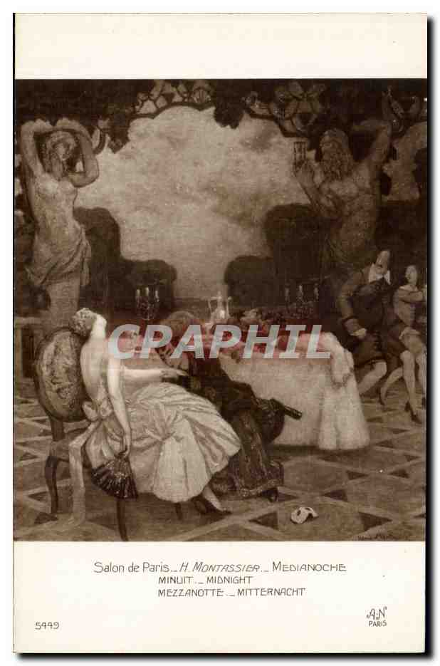 CPA Fantaisie Salon de paris Montassier Medianoche 