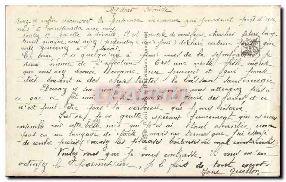 CPA Fantaisie Salon d'hiver 1914 Kowalsku Chevre Goat  — Verso