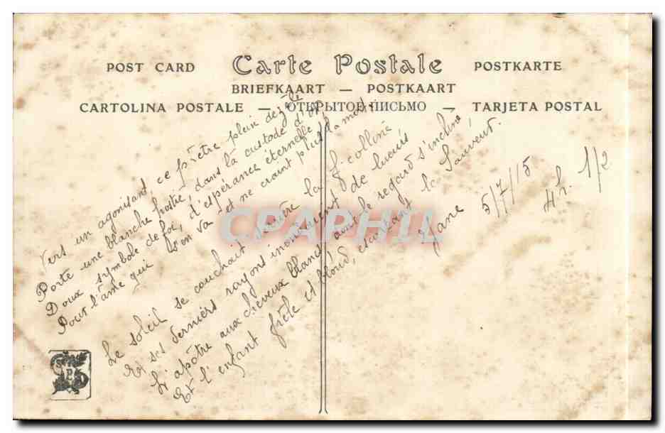CPA Fantaisie Salon de Paris Alfred Weber Derniers rayons — Verso