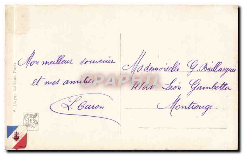 CPA Fantaisie Salon 1913 Michaud Glorieuses reliques  — Verso