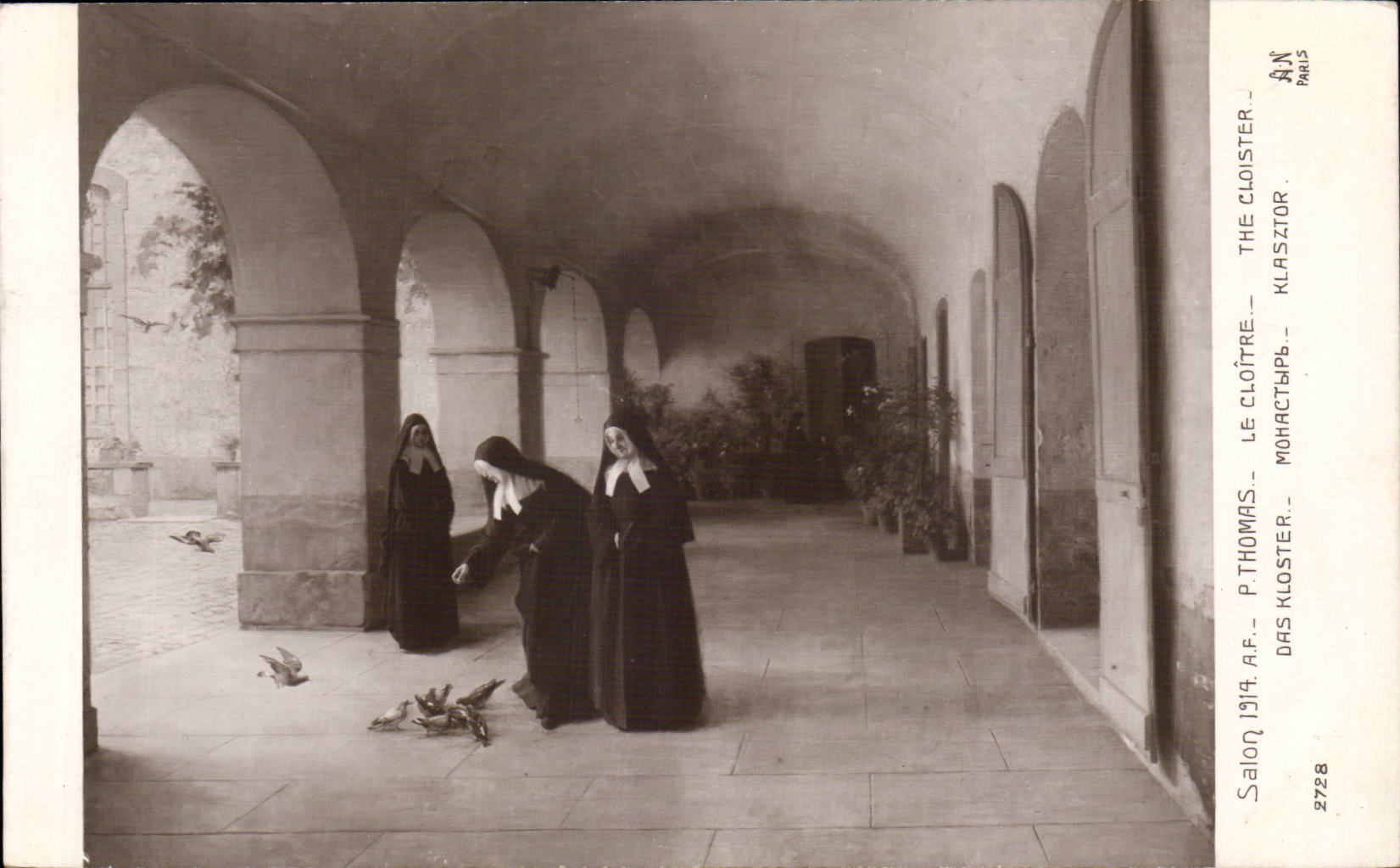 CPA Fantaisie Salon 1914 Thomas Le cloitre 