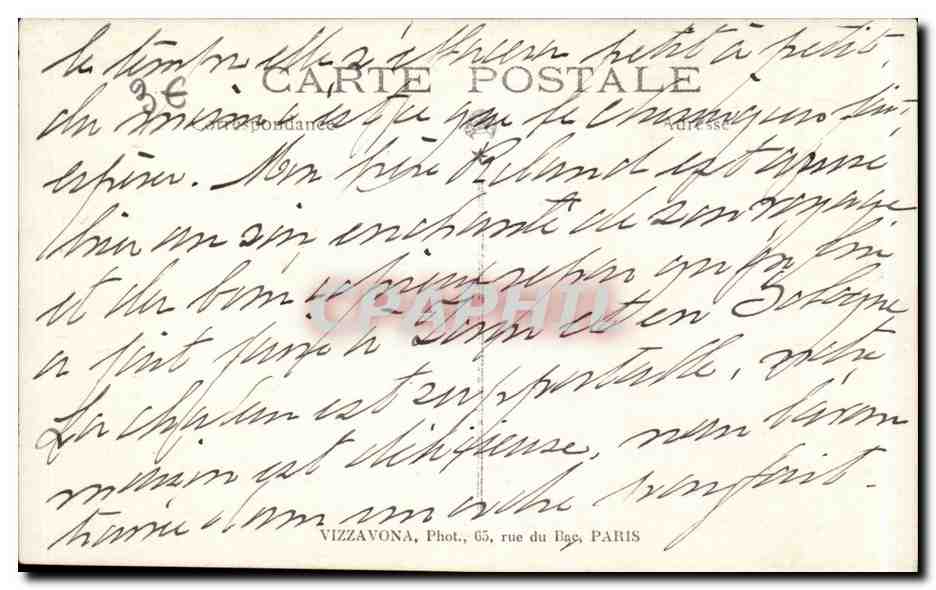 CPA Fantaisie Interieur breton Balay  — Rückseite