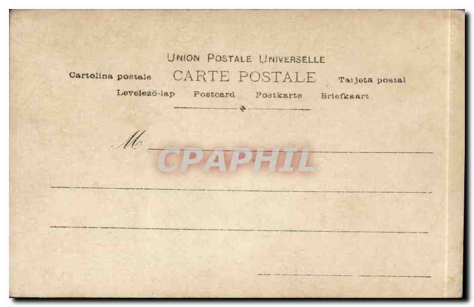 CPA Fantaisie Salon 1904 J Mercier Agnes Sorel — Verso