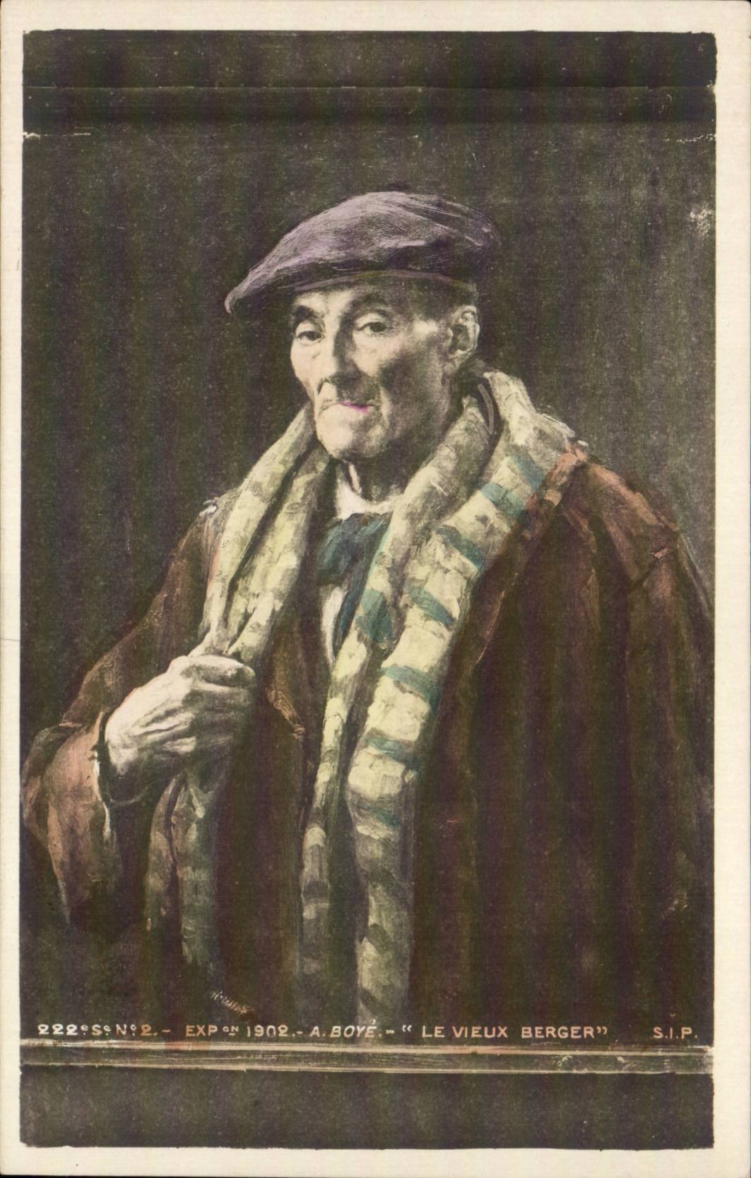 CPA Fantaisie Salon 1902 A Boye Le vieux berger