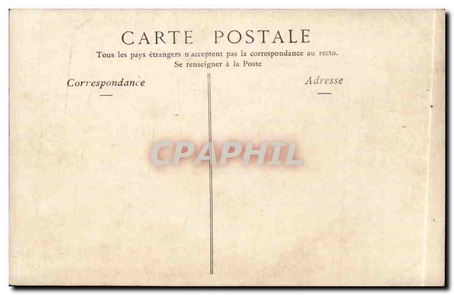 CPA Fantaisie Salon de 1904 Le sourd par Brunery — Verso