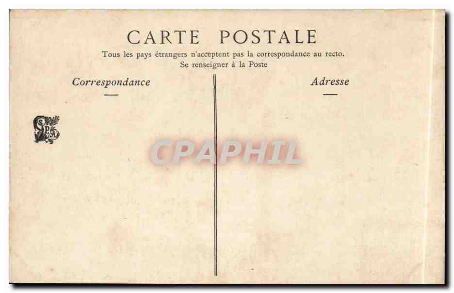 CPA Fantaisie Salon de 1904 Saint Antoine en Thebaide par Jean Brunet — Verso
