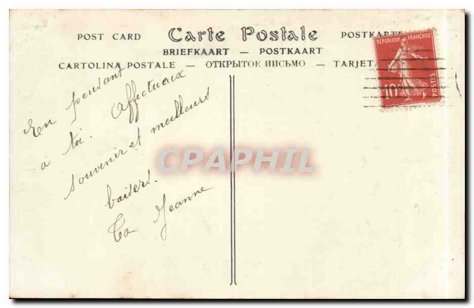 CPA Fantaisie Salons de paris Camille Bellanger Le sentier — Rückseite