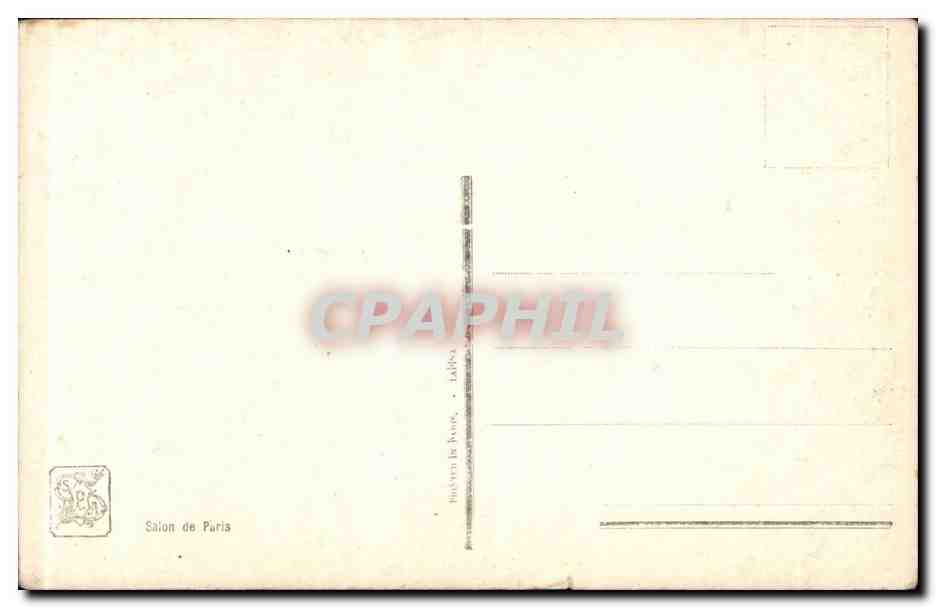CPA Fantaisie Salon de Paris Emile Friant Nos poilus Militaria  — Rückseite