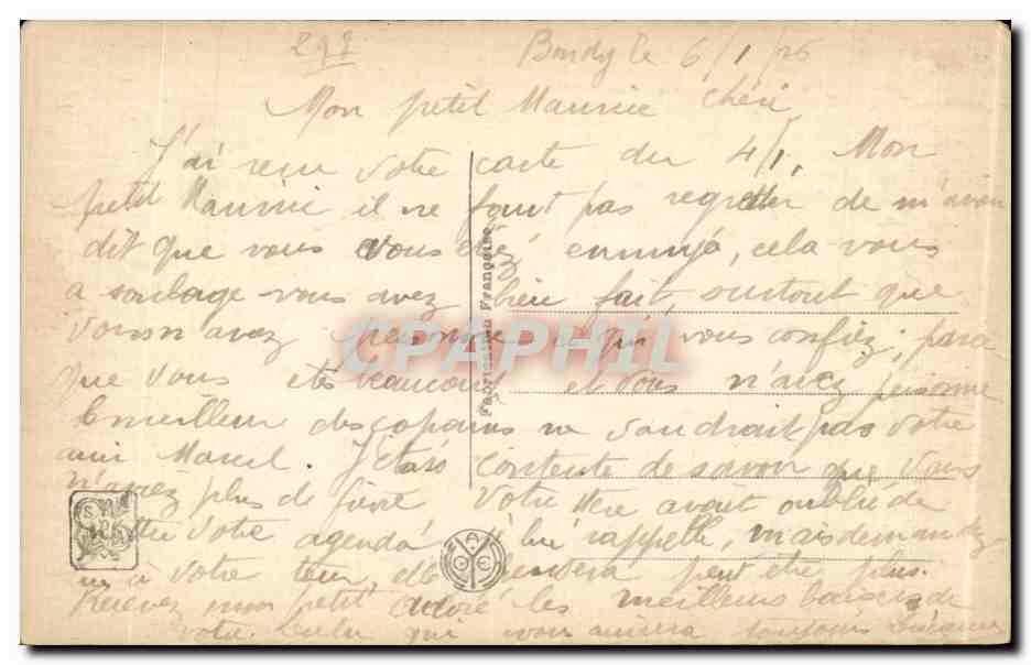 CPA Fantaisie Salon de Paris Renault Pensees lointaines  — Verso