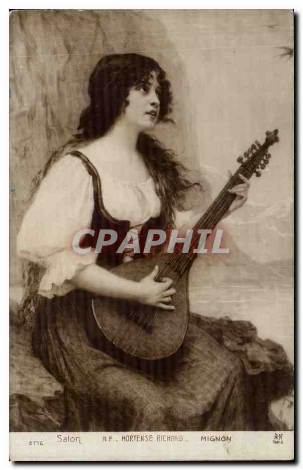 CPA Fantaisie Salon Hortense Richard Mignon 