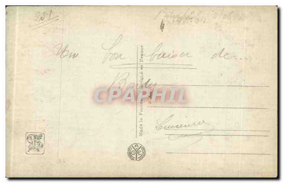 CPA Fantaisie Salon Hortense Richard Mignon  — Verso