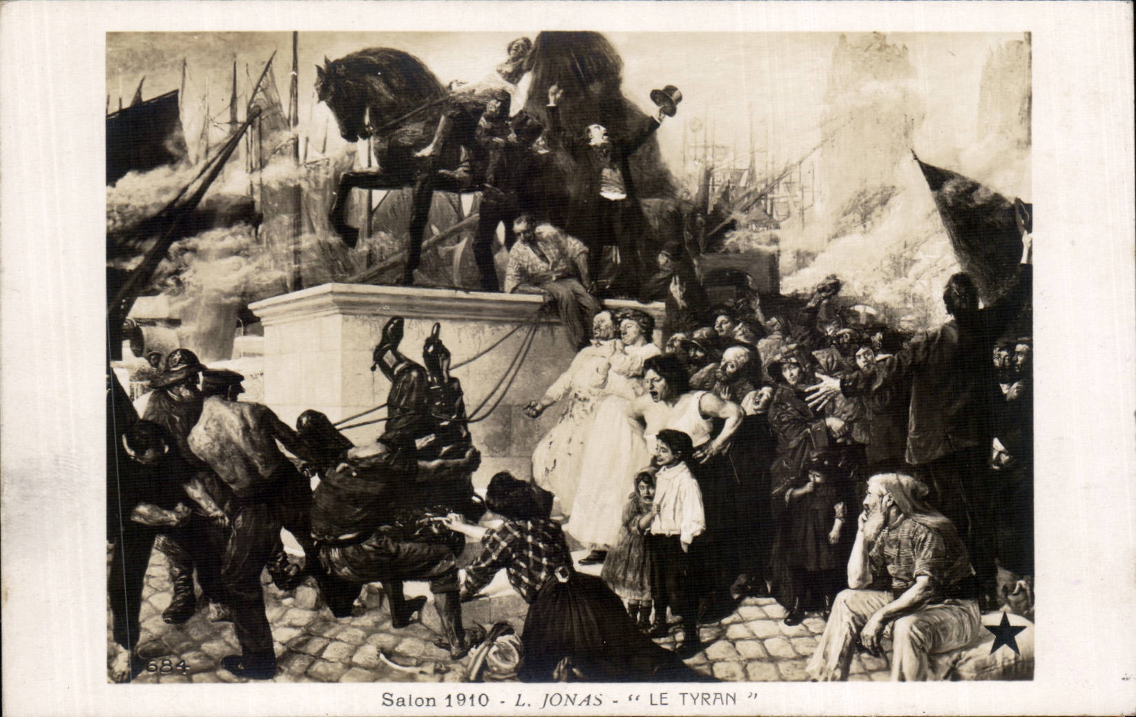 CPA Fantaisie Salon 1910 Jonas le tyran